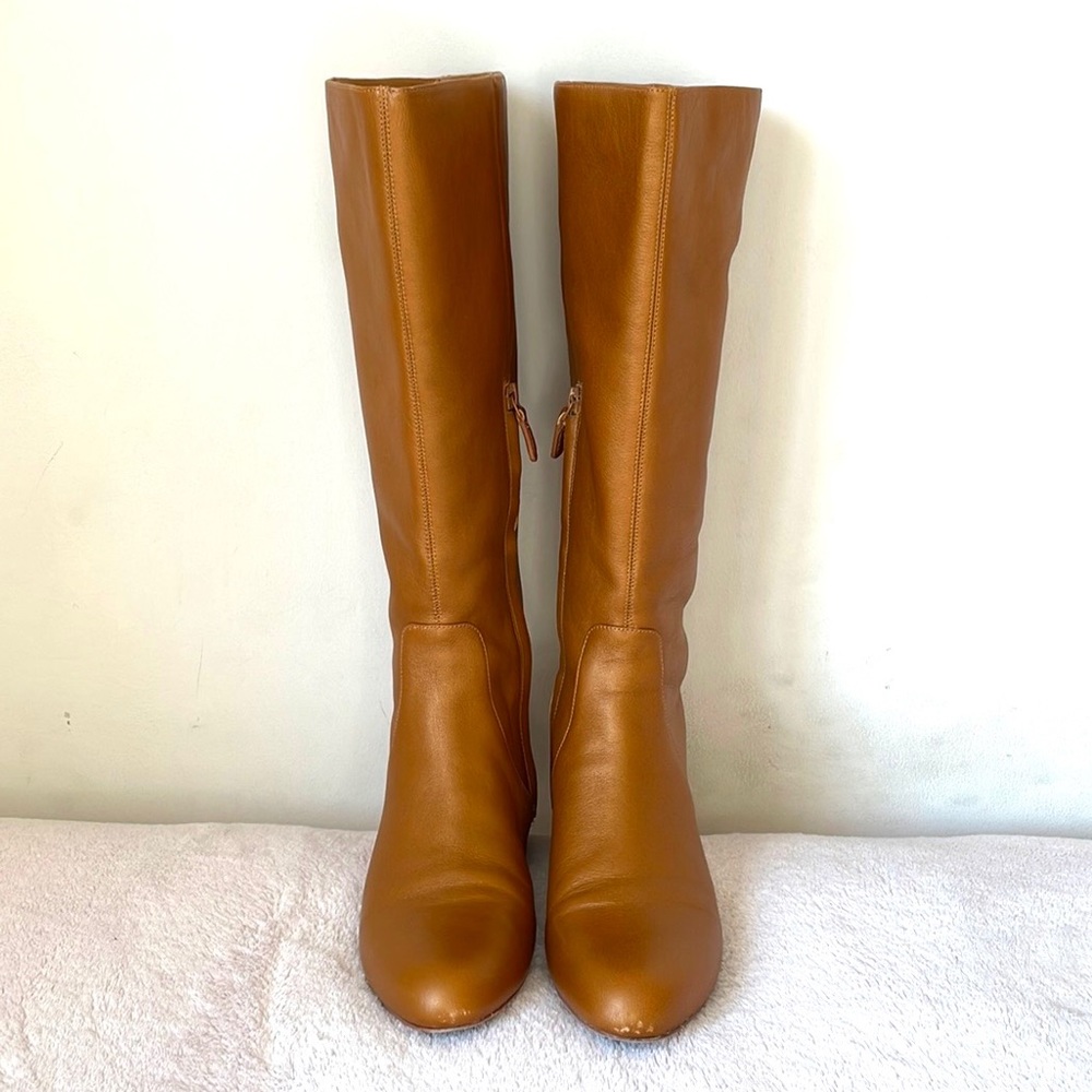 Cole Haan Astoria Leather Tall Boot Camello Gold Women Size 7.5 B